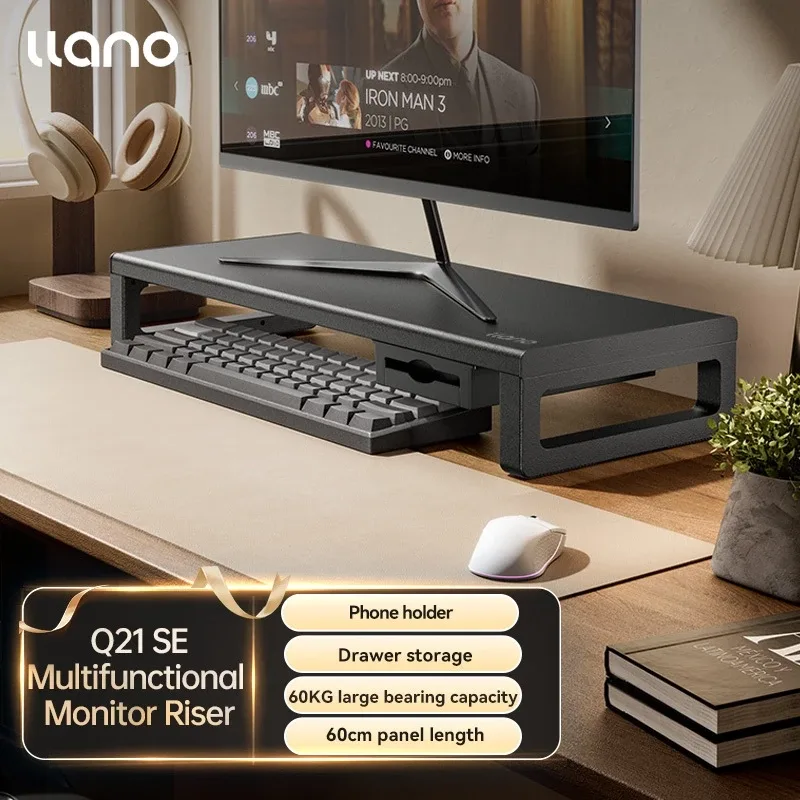 ขาตั้งจอภาพคอมพิวเตอร์ Riser พร้อมพอร์ต USB 3.0 2.0 และพอร์ตชาร์จ Type C ความจุแบริ่ง 60KG สําหรับคอมพิวเตอร์…